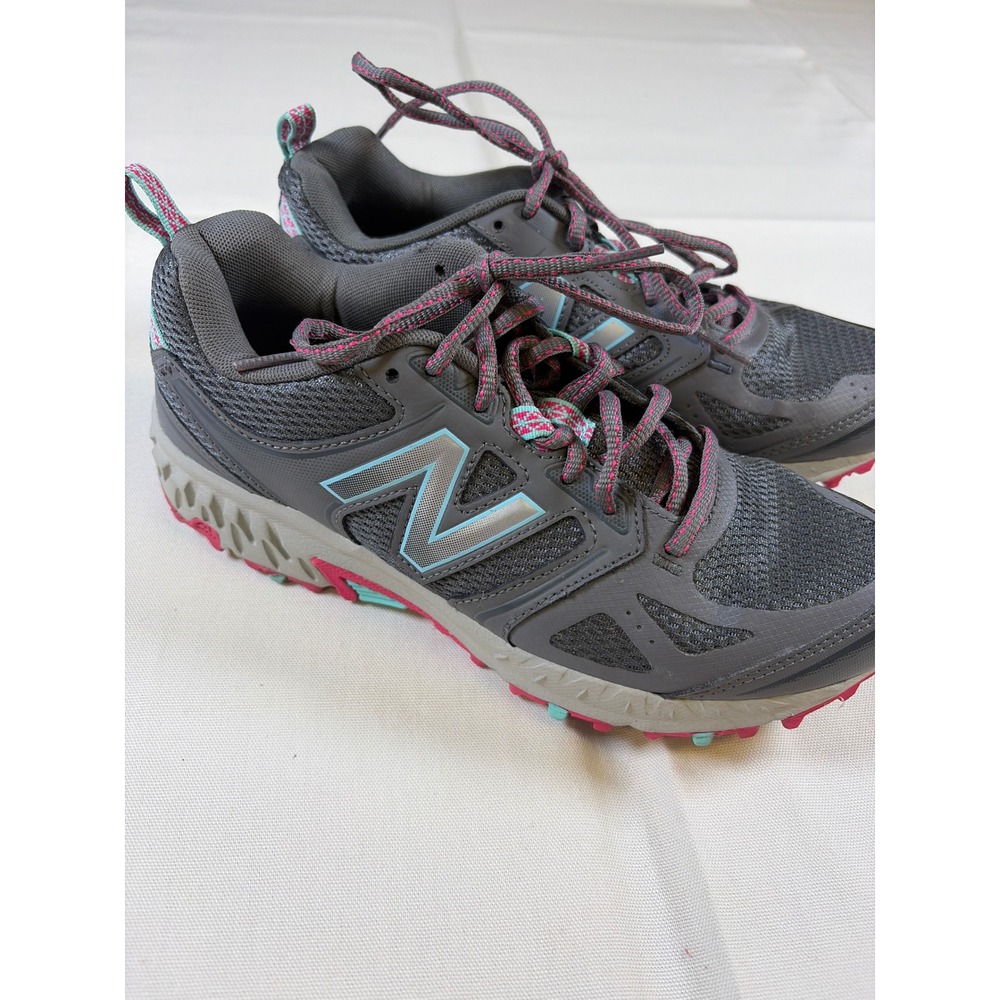 New Balance 412 v3 TechRide Womens Trail Running Shoes Grey Pink WTE412H3 Size 8